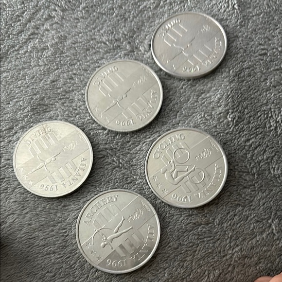 1996 Olympic Commemorative Coins - Picture 1 of 2